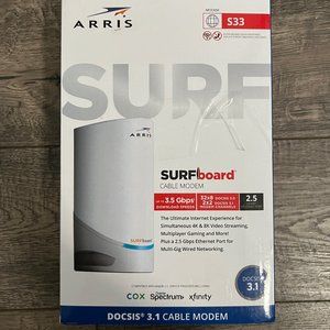 ARRIS - SURFboard S33 32 x 8 DOCSIS 3.1 Multi-Gig Cable Modem